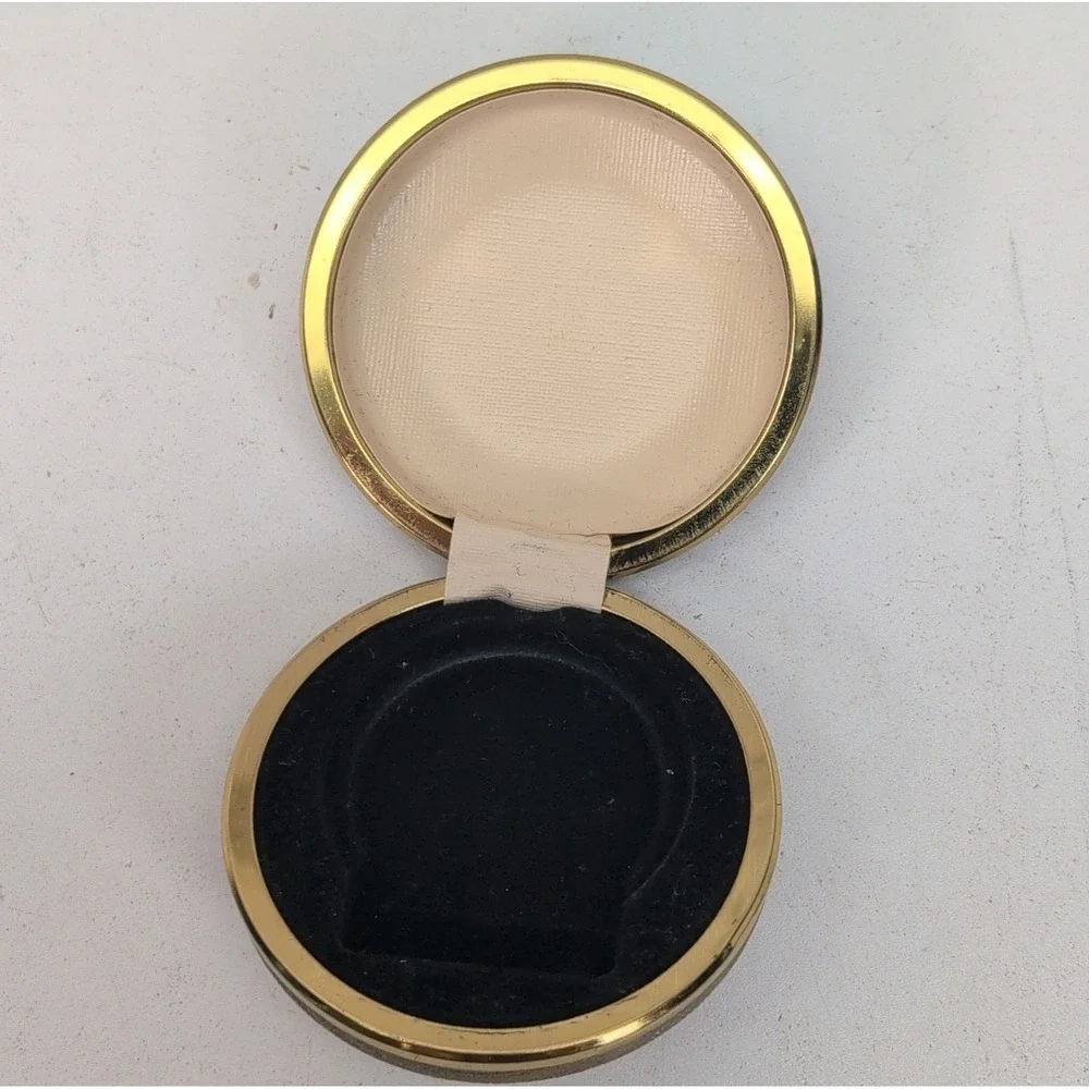 Seth Thomas Wind‎ Up Travel Alarm Clock Folding Case Vintage Gold Tone